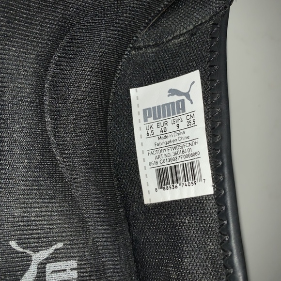 Black/Black Drizzle Puma Asha Alt 2 Ballet Flats Slip On Shoes sz 9 - Picture 5 of 5